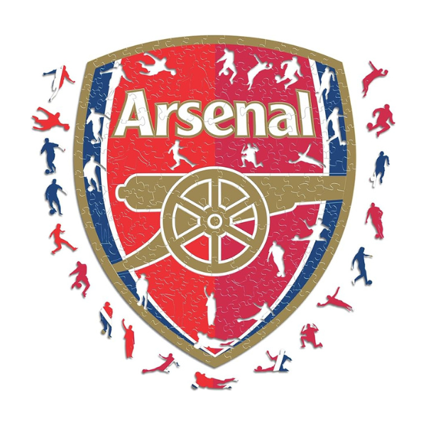 Drevené puzzle Arsenal FC znak klubu