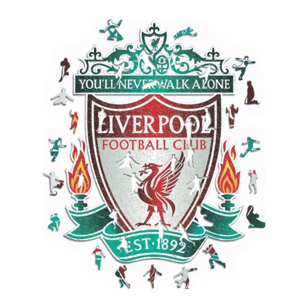 Drevené puzzle FC Liverpool - znak klubu